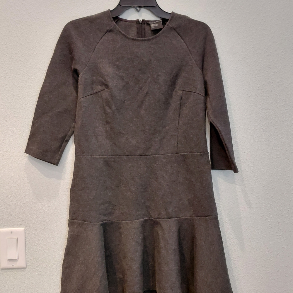 A/X Armani Exchange Gray 3/4 Sleeve Dress 🩶